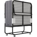Nouveauté 2026 – Lit pliant Flying avec matelas, format 190 x 79 cm, lit d'appoint pliable et portable pour adultes, avec matelas en mousse à mémoire de forme de 13 cm, structure métallique robuste et peu encombrante