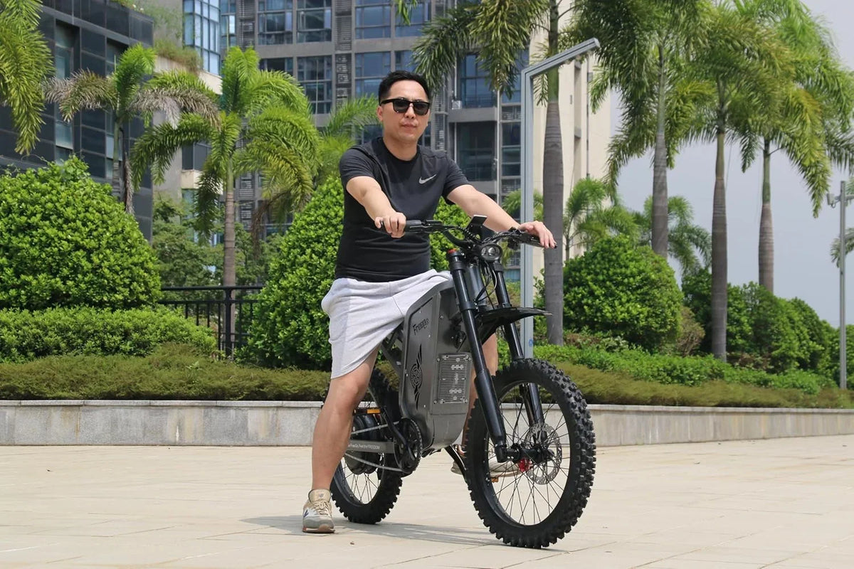 Nouveauté 2026 – Vélo tout-terrain électrique Freego X2 Pro , vitesse maximale de 80 km/h, moteur de 6000 W (crête), batterie 60 V 30 Ah, pneus 19 x 2, suspension intégrale, freins hydrauliques, accélérateur à mi-course, homologué UL2849