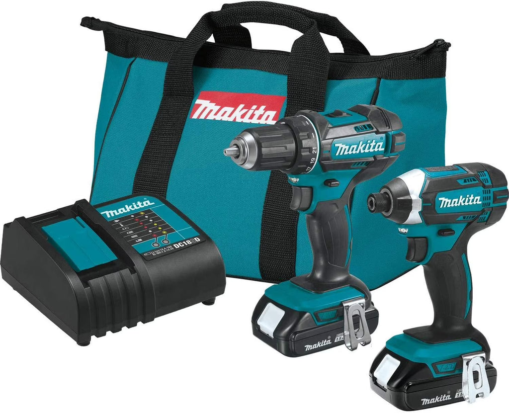 Nouveauté 2026 – Ensemble d'outils sans fil Makita 18 V Lithium-Ion, 1,5 Ah, lot de 2