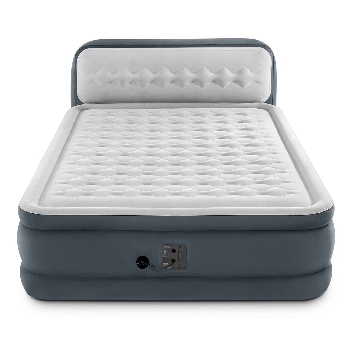 Nouveauté 2026 – Matelas gonflable Intex Ultra Plush Dura Beam Deluxe avec pompe intégrée et tête de lit, Queen