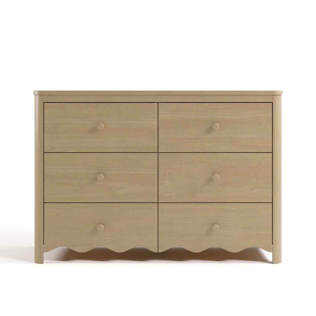 Nouveauté 2026 – Commode pour chambre d'enfant Storkcraft Casablanca 6 tiroirs, couleur sauge