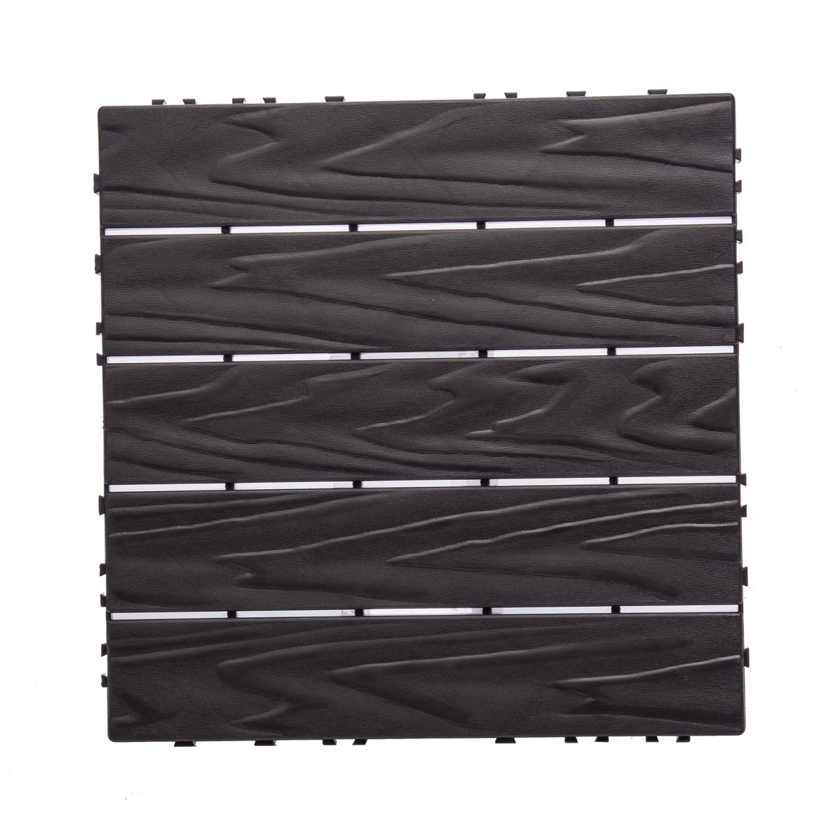 Nouveauté 2026 – Dalles de terrasse emboîtables en plastique (paquet de 76) - 6,4 m² (68,80 pi²) - Revêtement de sol extérieur en plastique ultra-résistant et imperméable - Usage intérieur/extérieur par tous les temps
