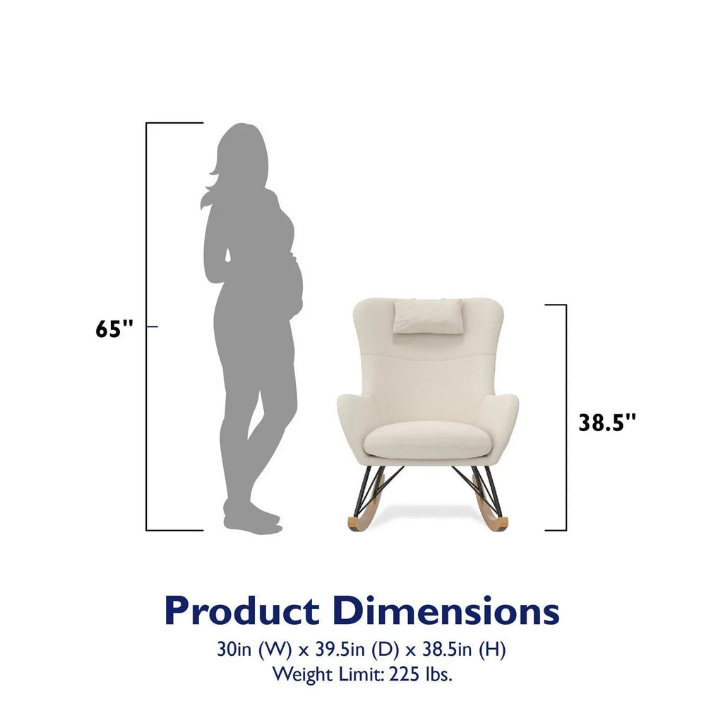Nouveauté 2026 – Transat Baby Relax Robbie avec poches de rangement. Lin beige