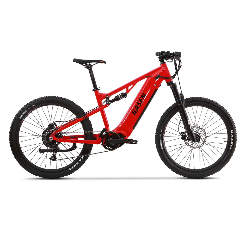 Nouveauté 2026 – VTT électrique Kasen , moteur central 500 W 48 V 15 Ah, suspension intégrale, accélérateur et assistance au pédalage