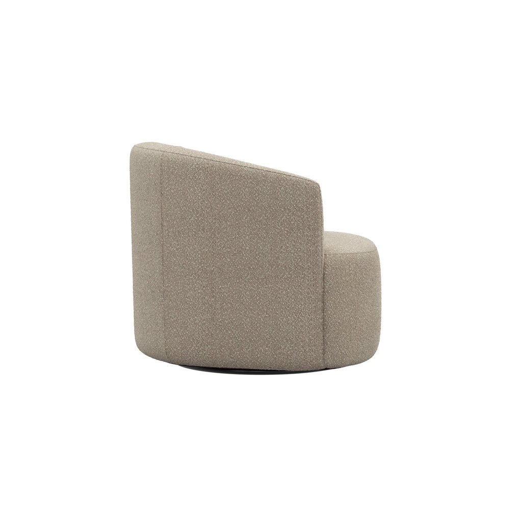 Nouveauté 2026 – Fauteuil pivotant Mainstays Boucle , taupe