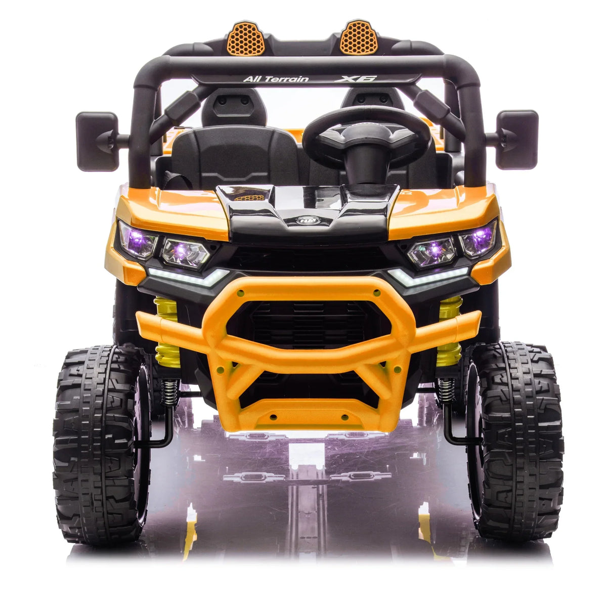 Nouveauté 2026 – Camion électrique Xuanlur 24V 2 places pour enfants , avec moteur 2x200W, benne basculante/pelle, pneus résistants, lumières LED, musique et télécommande, noir