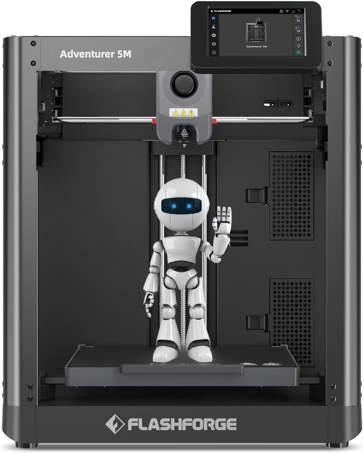 Nouveauté 2026 – Imprimante 3D Flashforge Adventurer 5M , imprimante 3D idéale pour les débutants et le bricolage à domicile, impression haute vitesse, format 22 x 22 x 22 cm, noire