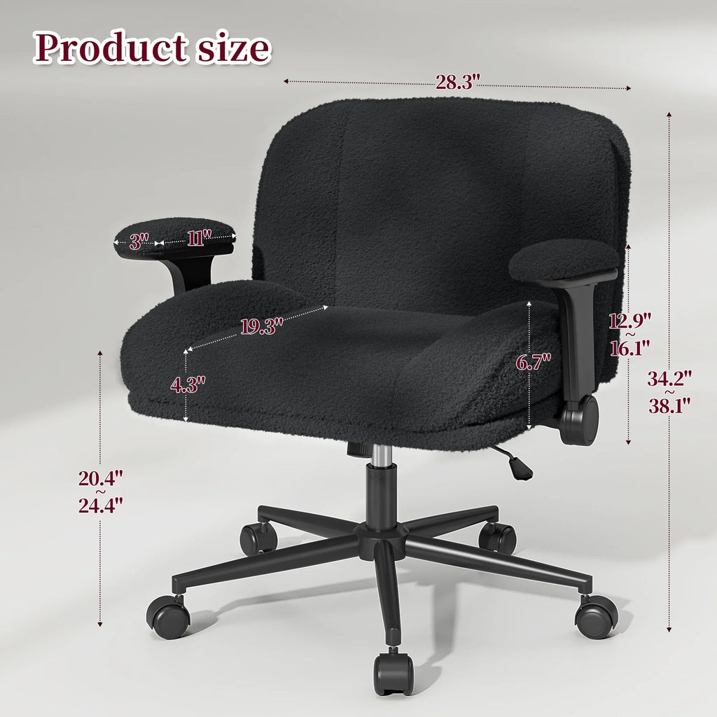 Nouveauté 2026 – Chaise de bureau Romorgniz Criss Cross avec accoudoirs réglables, soutien lombaire, dossier inclinable, coussin épais et roulettes. Idéale pour le bureau, les jeux vidéo, la lecture ou la coiffeuse. Couleur : blanc cassé