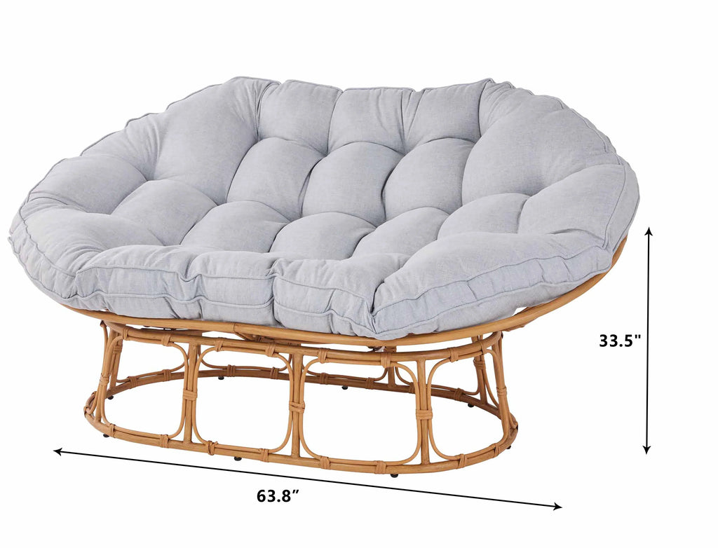 Nouveauté 2026 – Fauteuil Papasan double Better Homes & Gardens , coloris crème bouclé