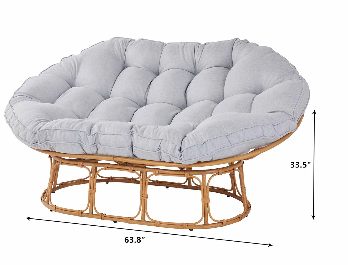 Nouveauté 2026 – Fauteuil Papasan double Better Homes & Gardens , coloris crème bouclé
