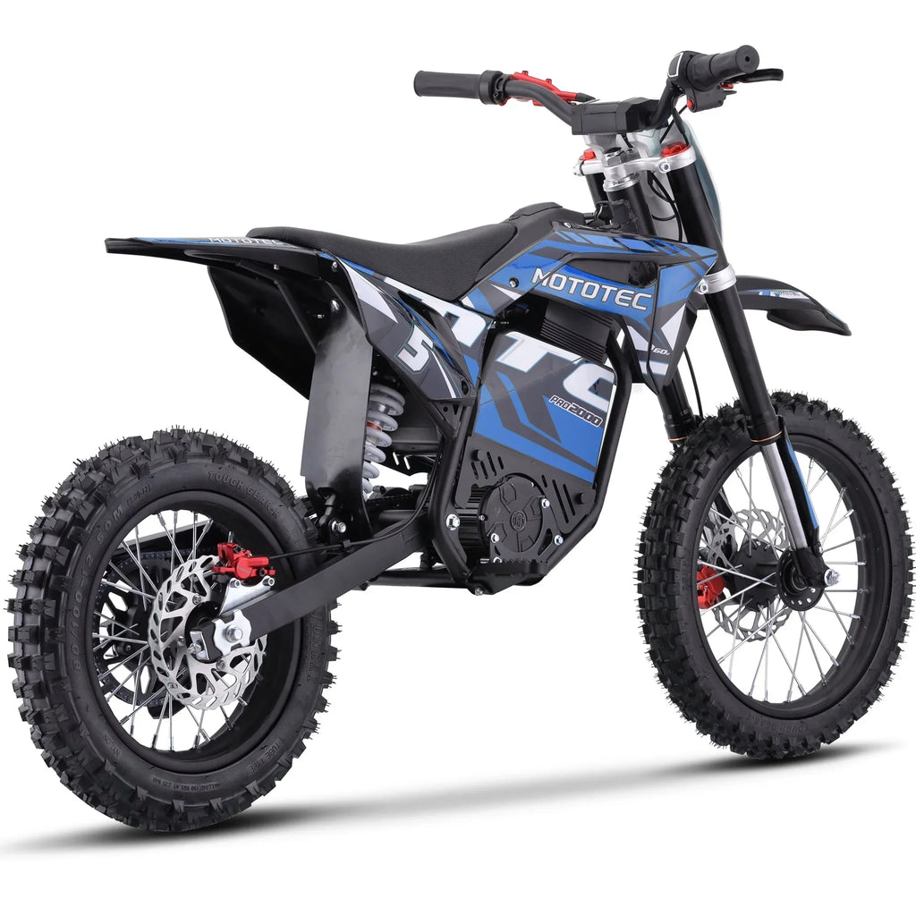 Nouveauté 2026 – Motocross électrique MotoTec 60V Pro , 2000W, batterie lithium bleue