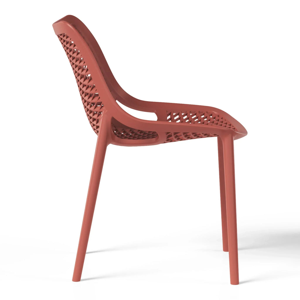 Nouveauté 2026 – Ensemble de salle à manger d'extérieur WestinTrends Playa 5 pièces avec table et chaises empilables, structure en métal, vert olive