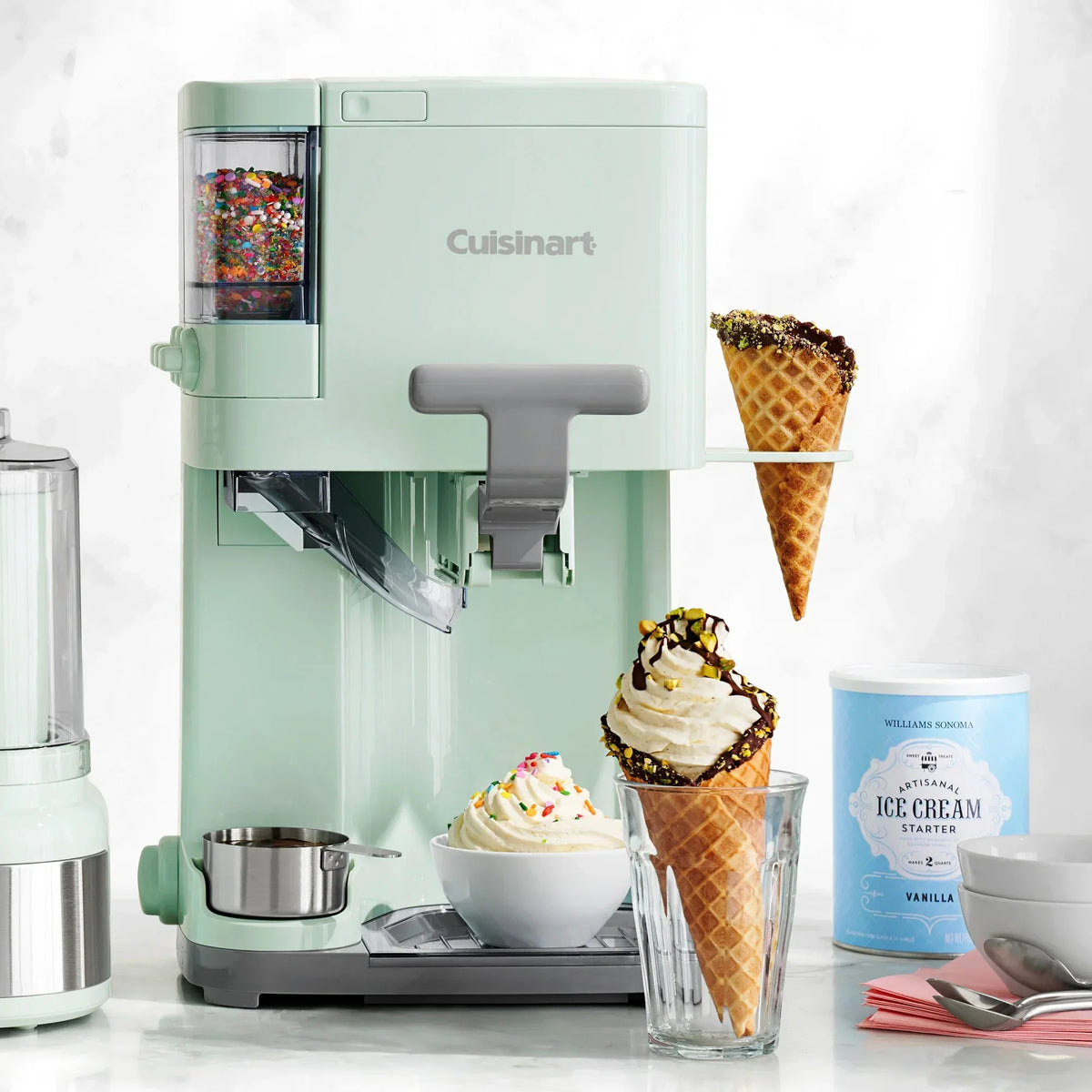 Nouveauté 2026 – Machine à glace molle Cuisinart - Mix It In, vert menthe