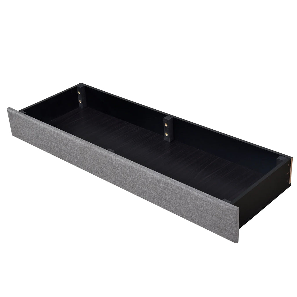 Nouveauté 2026 – Cadre de lit Queen Sesslife avec rangement, nouveau lit plateforme rembourré en lin amélioré avec 3 tiroirs, lit de rangement Queen avec tête de lit et lattes en bois, aucun sommier requis, supporte 227 kg, beige