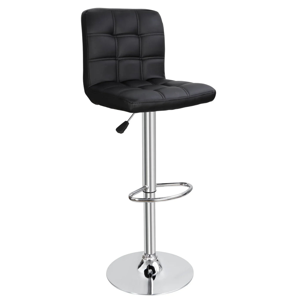 Nouveauté 2026 – Ensemble de 4 tabourets de bar ZENY , coussin moelleux, structure en métal, pivotants, 61-81 cm, noir