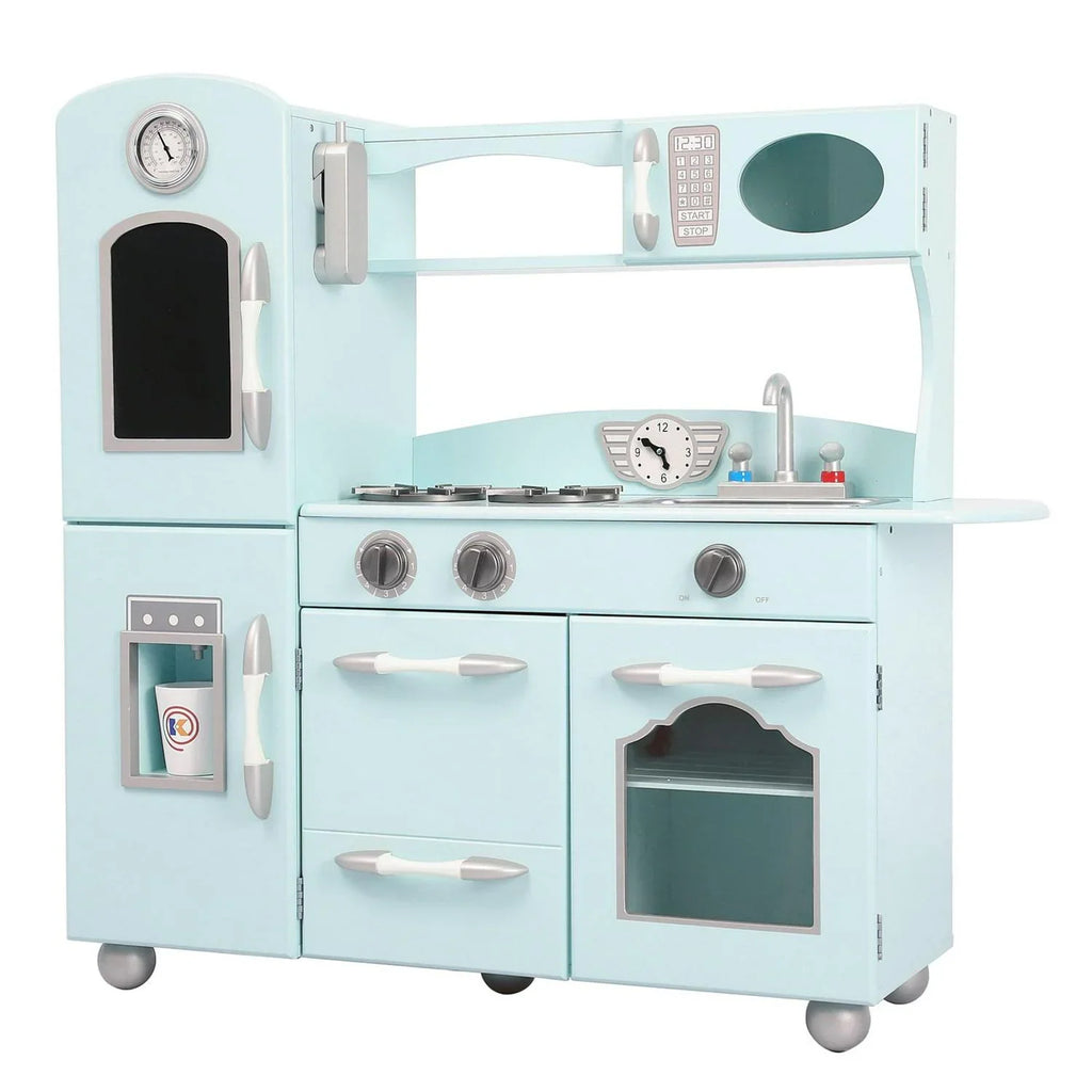 Nouveauté 2026 – Cuisine de jeu rétro Teamson Kids Little Chef Westchester, couleur menthe