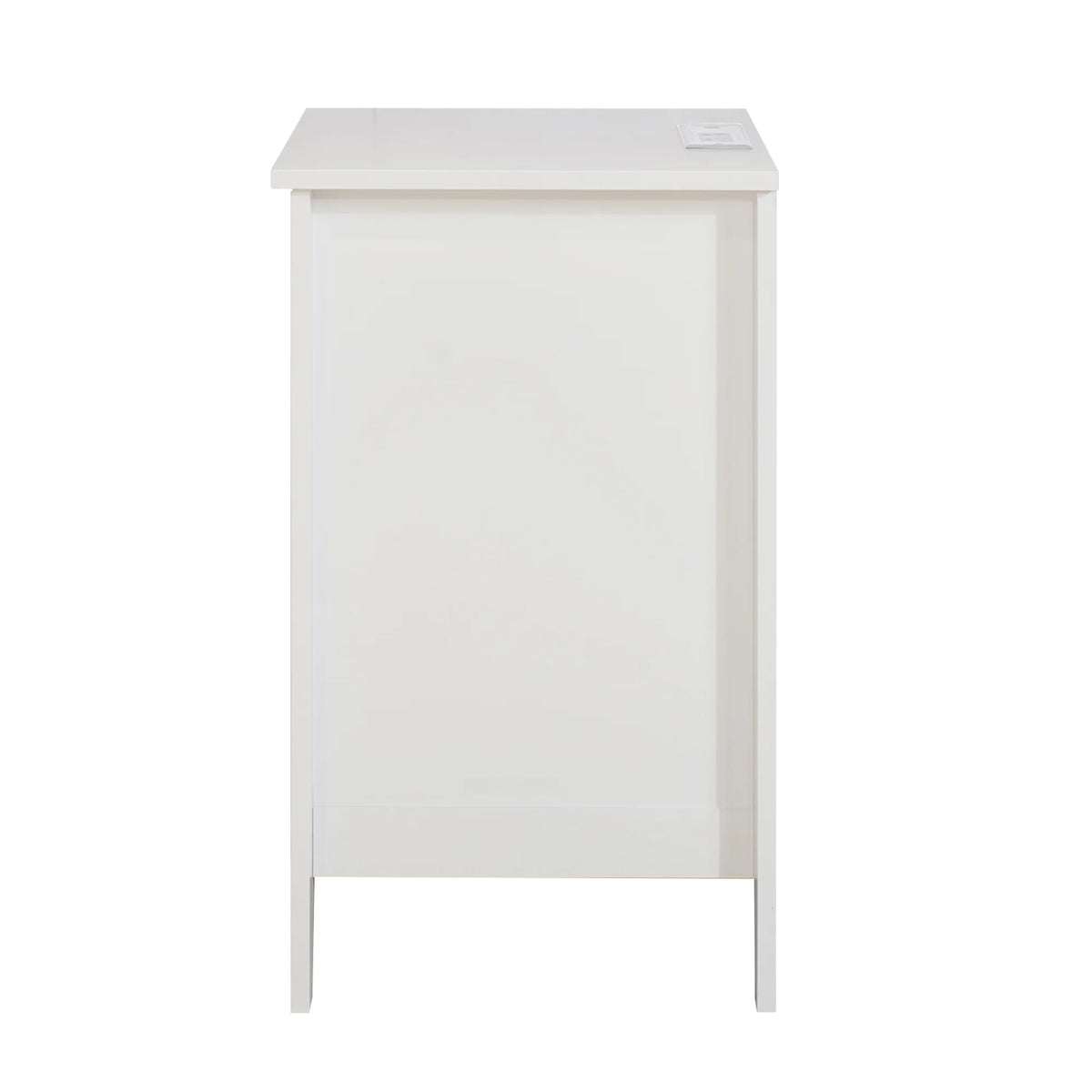 Nouveauté 2026 – Ensemble de 2 tables de chevet modernes blanches à 3 tiroirs Glavbiku , avec ports USB et prises électriques, pour chambres à coucher, adultes