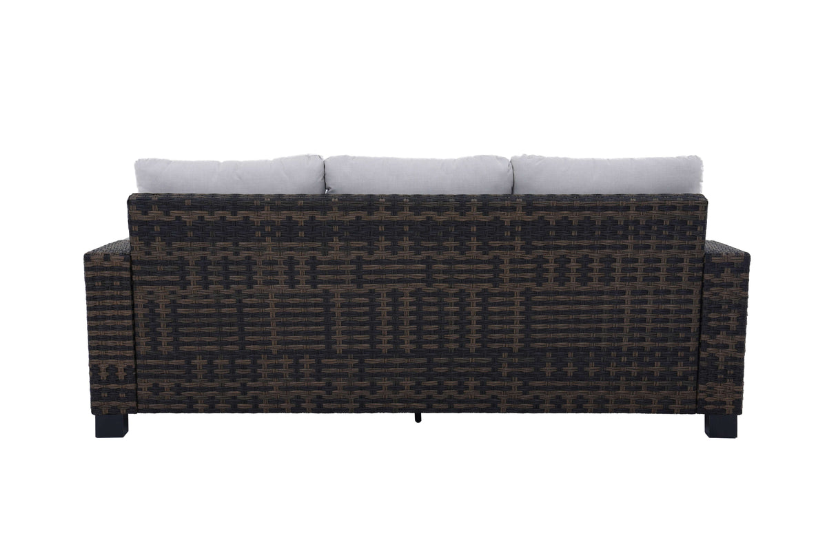 Nouveauté 2026 – Canapé d'extérieur en osier Rockport de Better Homes & Gardens , marron