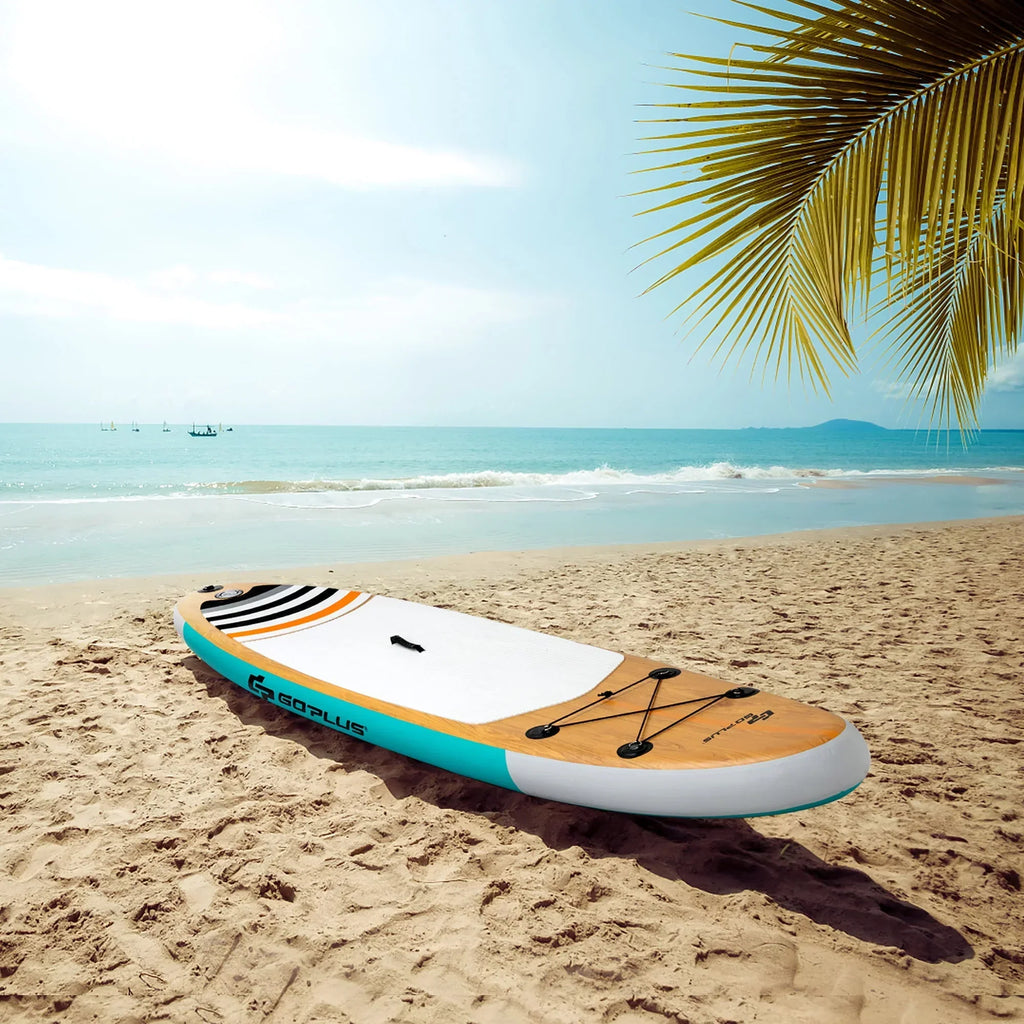 Nouveauté 2026 – Planche de paddle gonflable Goplus 11' (3,35 m) avec sac et pompe en aluminium