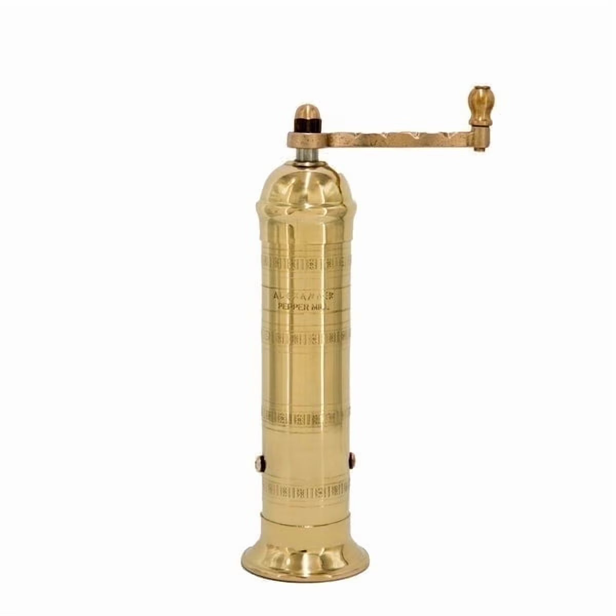 Nouveauté 2026 – Moulin à poivre grec Alexander Home , 20 cm de haut, broyeur manuel, laiton
