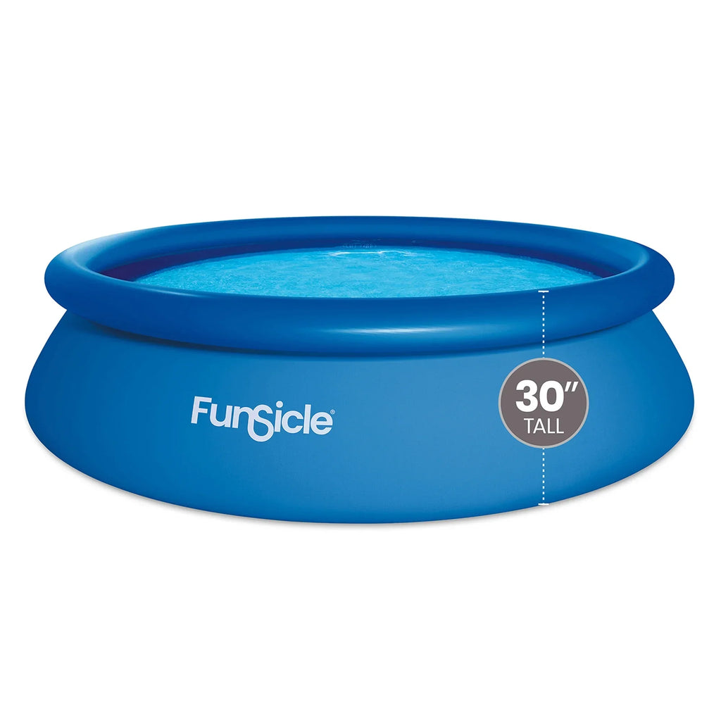 Nouveauté 2026 – Piscine hors sol ronde Funsicle QuickSet de 2,4 m (8 pi), à partir de 6 ans