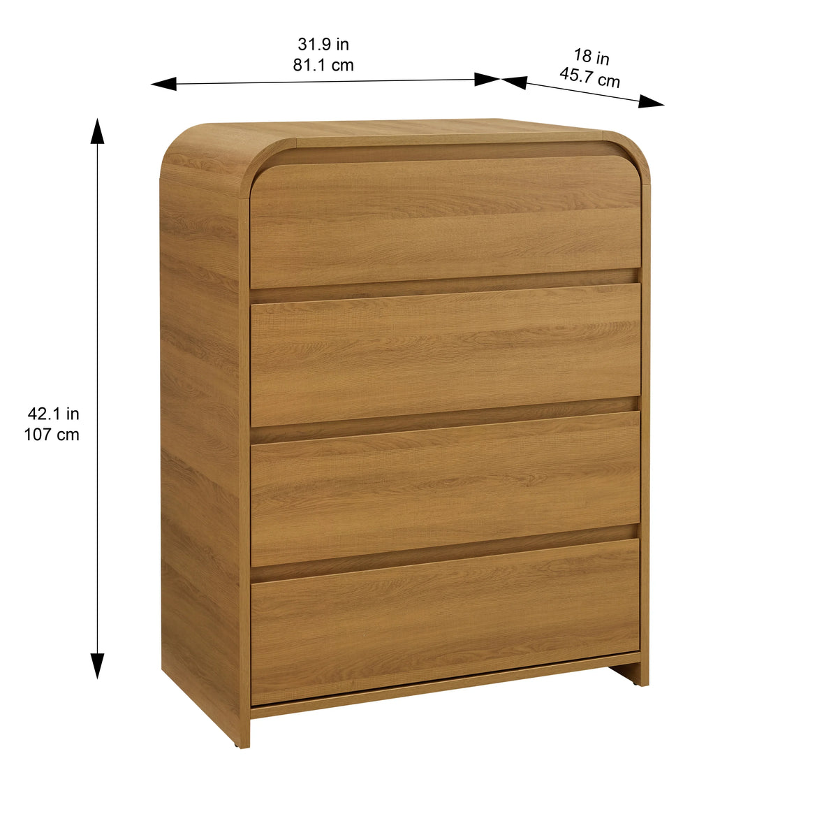 Nouveauté 2026 – Commode Juliet Better Homes & Gardens, finition miel clair