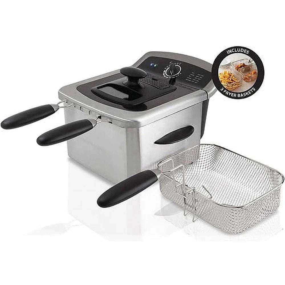 Nouveauté 2026 – Friteuse Farberware 4L, acier inoxydable, électrique, neuve, modèle 201639