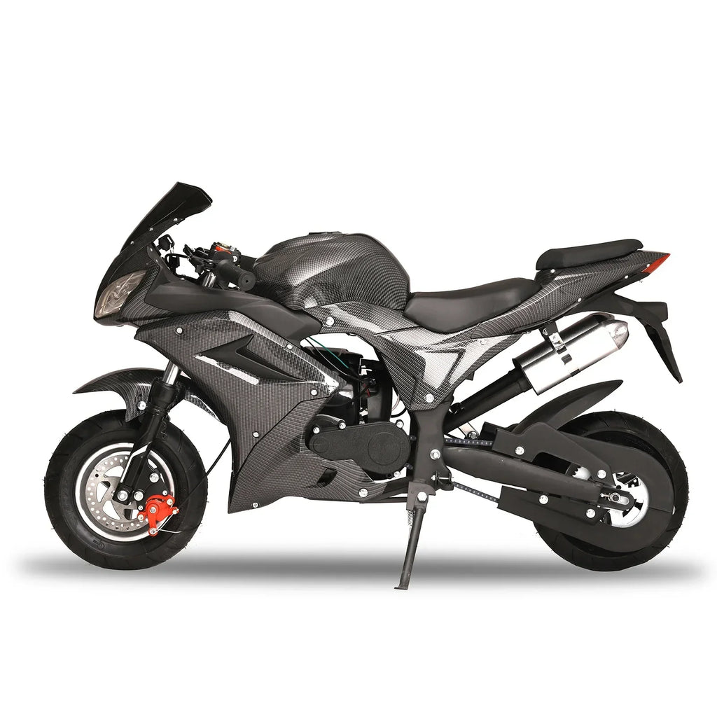Nouveauté 2026 – Mini moto à essence AQQW 49cc pour adultes et enfants, moteur 4 temps, jouet électrique, charge maximale 200 kg, cadeau idéal pour les enfants