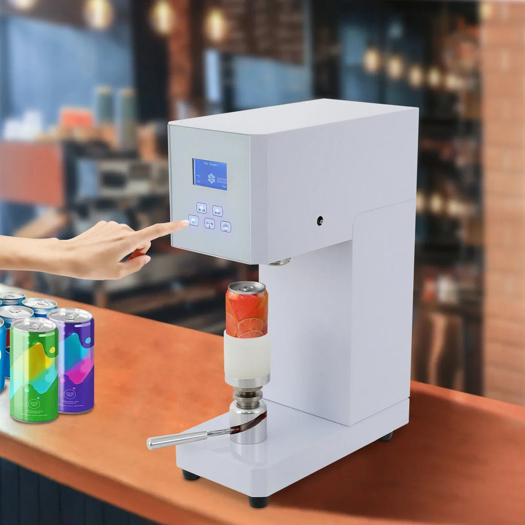 Nouveauté 2026 – Machine de scellage automatique de boîtes de conserve 370 W avec compteur, 110 V