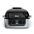 Nouveauté 2026 – Gril d'intérieur 4 en 1 Ninja Foodi avec friteuse à air de 4 pintes, rôtissage, cuisson au four et technologie de grillage cyclonique, noir/inox