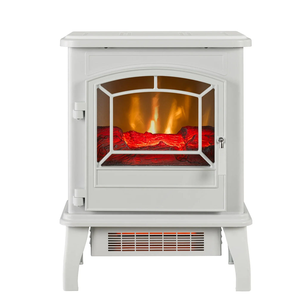 Nouveauté 2026 – Poêle électrique infrarouge à quartz ClassicFlame 17,5" W, bleu insigne