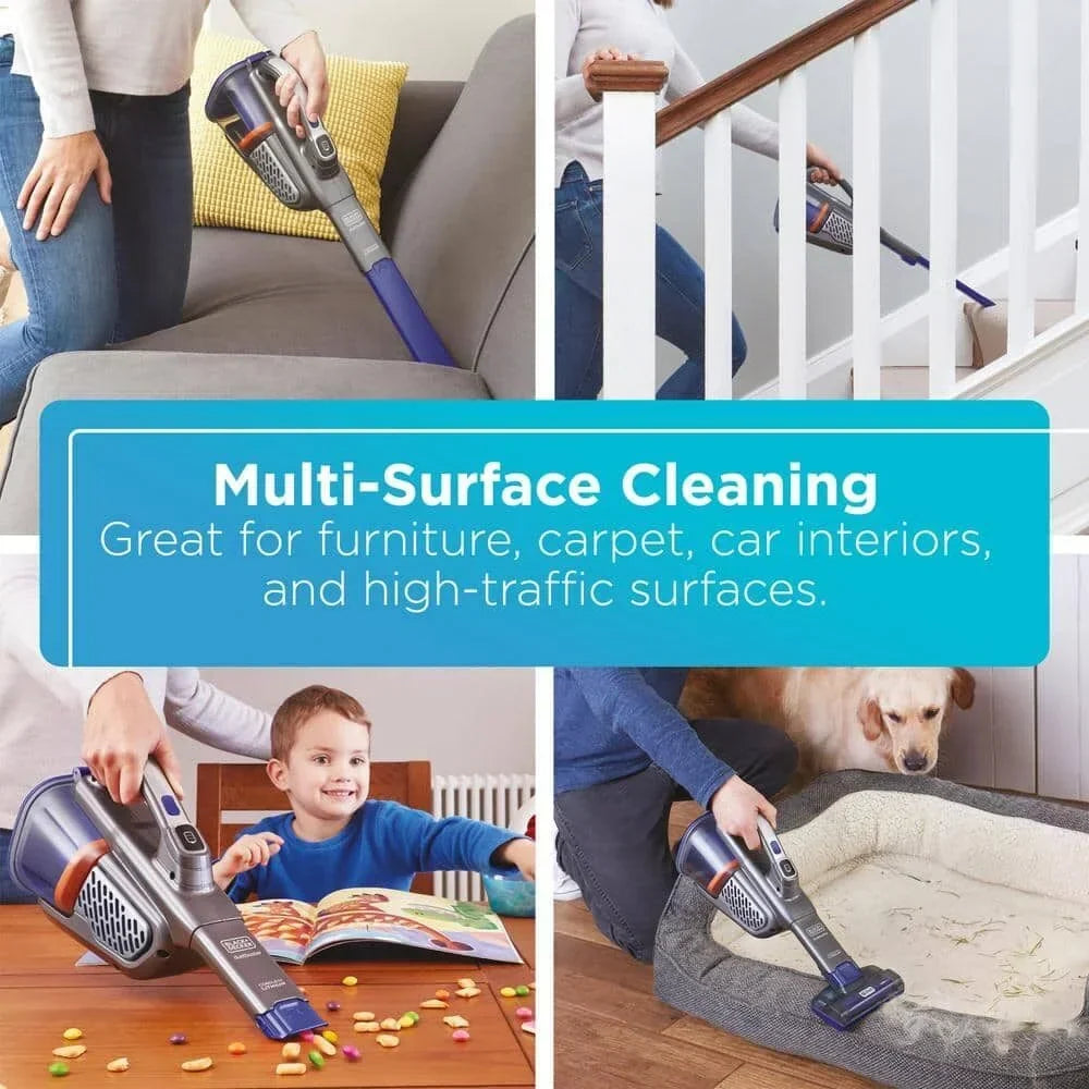 Nouveauté 2026 – Aspirateur portatif sans fil BLACK+DECKER Dustbuster Furbuster AdvanceClean+ pour animaux de compagnie, référence HHVK515JP07