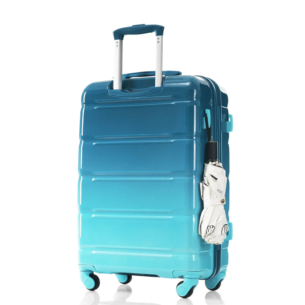 Nouveauté 2026 – Ensemble de 3 valises PAPROOS (51/61/71 cm), valise rigide légère avec port USB et crochets latéraux, bagage de voyage avec serrure TSA, valise à roulettes rigide pour l'école et les voyages, rose