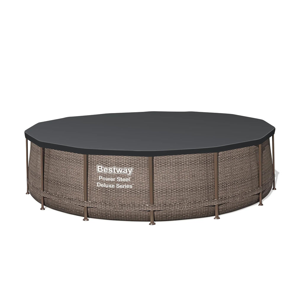 Nouveauté 2026 – Ensemble de piscine extérieure ronde Bestway Power Steel 14 pi x 42 po