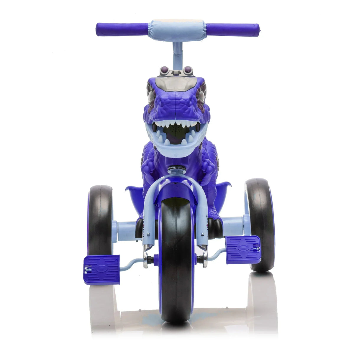 Nouveauté 2026 – Tricycle dinosaure Xuanlur pour enfants , avec larges roues lumineuses, pédales antidérapantes, panier arrière, musique et lumières LED, jouet idéal pour les enfants de 3 à 6 ans (vert