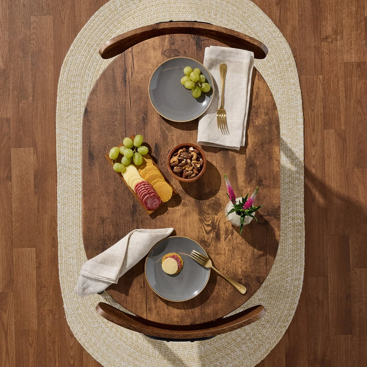 Nouveauté 2026 – Ensemble table et chaises ovales modernes 3 pièces Best Choice Products , petit coin repas avec 2 chaises - Noir/Noir