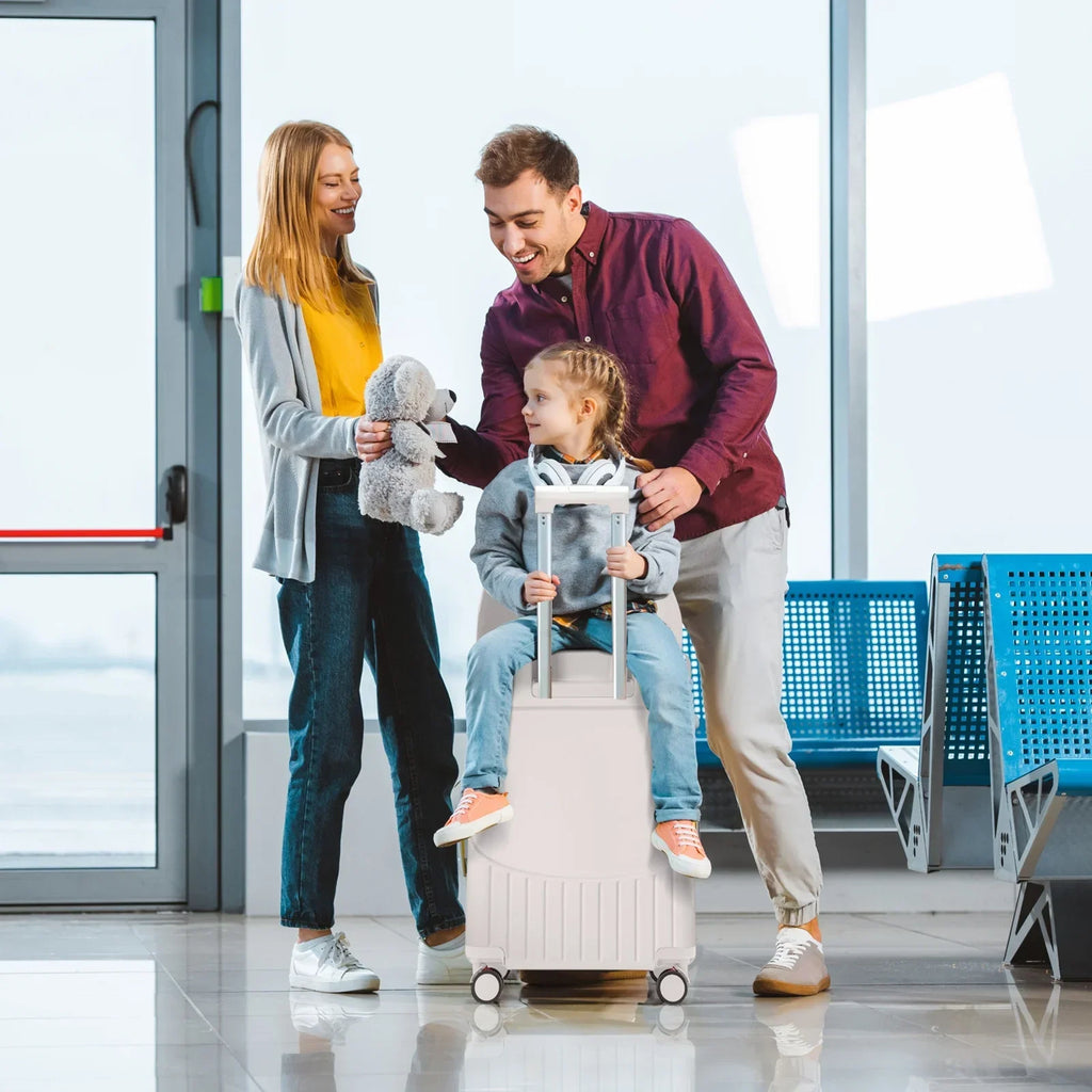 Nouveauté 2026 – Valise 22 pouces avec serrure TSA, idéale pour enfants et adultes, roulettes pivotantes verrouillables, housse de protection et ceinture de sécurité incluses