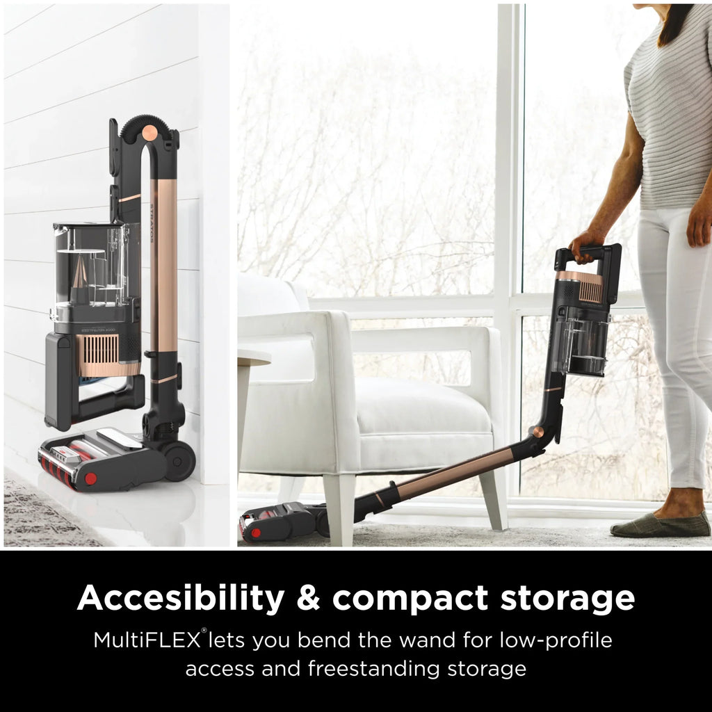 Nouveauté 2026 – Aspirateur balai sans fil Shark Stratos avec Clean Sense IQ et DuoClean PowerFins HairPro MultiFLEX, IZ840H