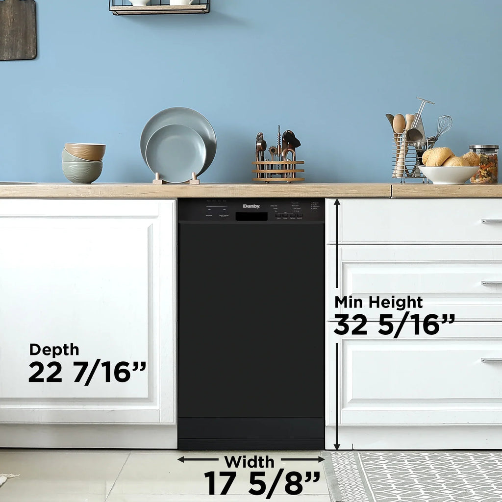 Nouveauté 2026 – Lave-vaisselle encastrable Danby DDW18D1ESS 18 po de large en acier inoxydable