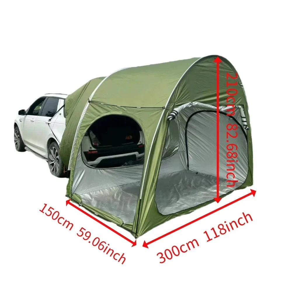 Nouveauté 2026 – Tente de camping arrière portable en arche pour voiture, , avec pare-soleil pour SUV/berline