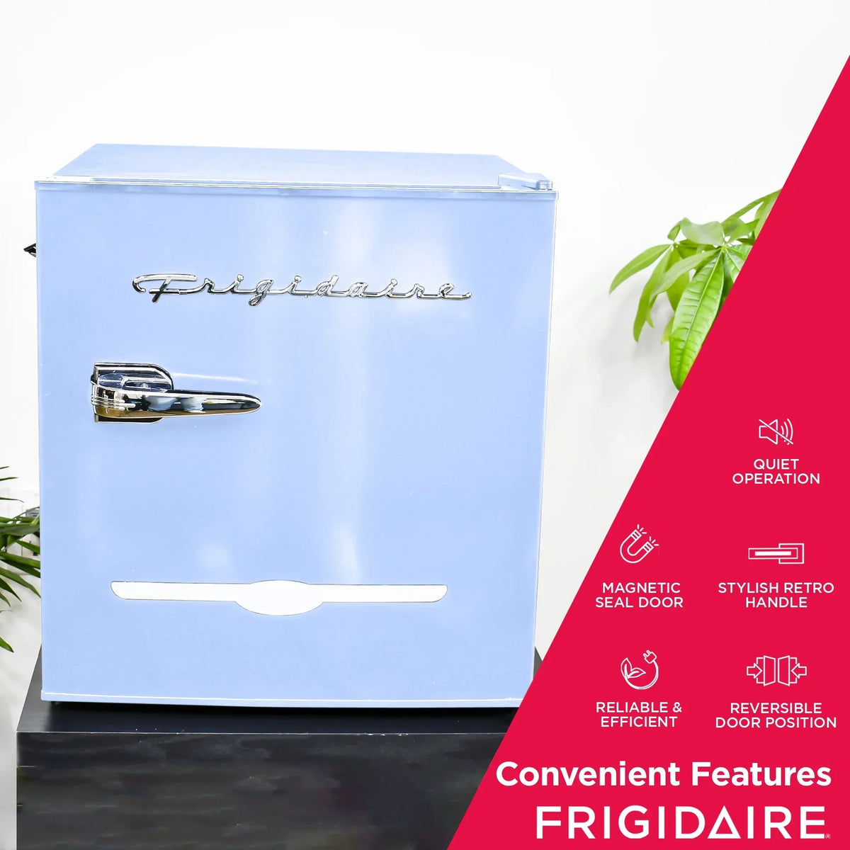 Nouveauté 2026 – Réfrigérateur Frigidaire , 1,6 pi³, style rétro compact, avec ouvre-bouteille latéral, couleur corail
