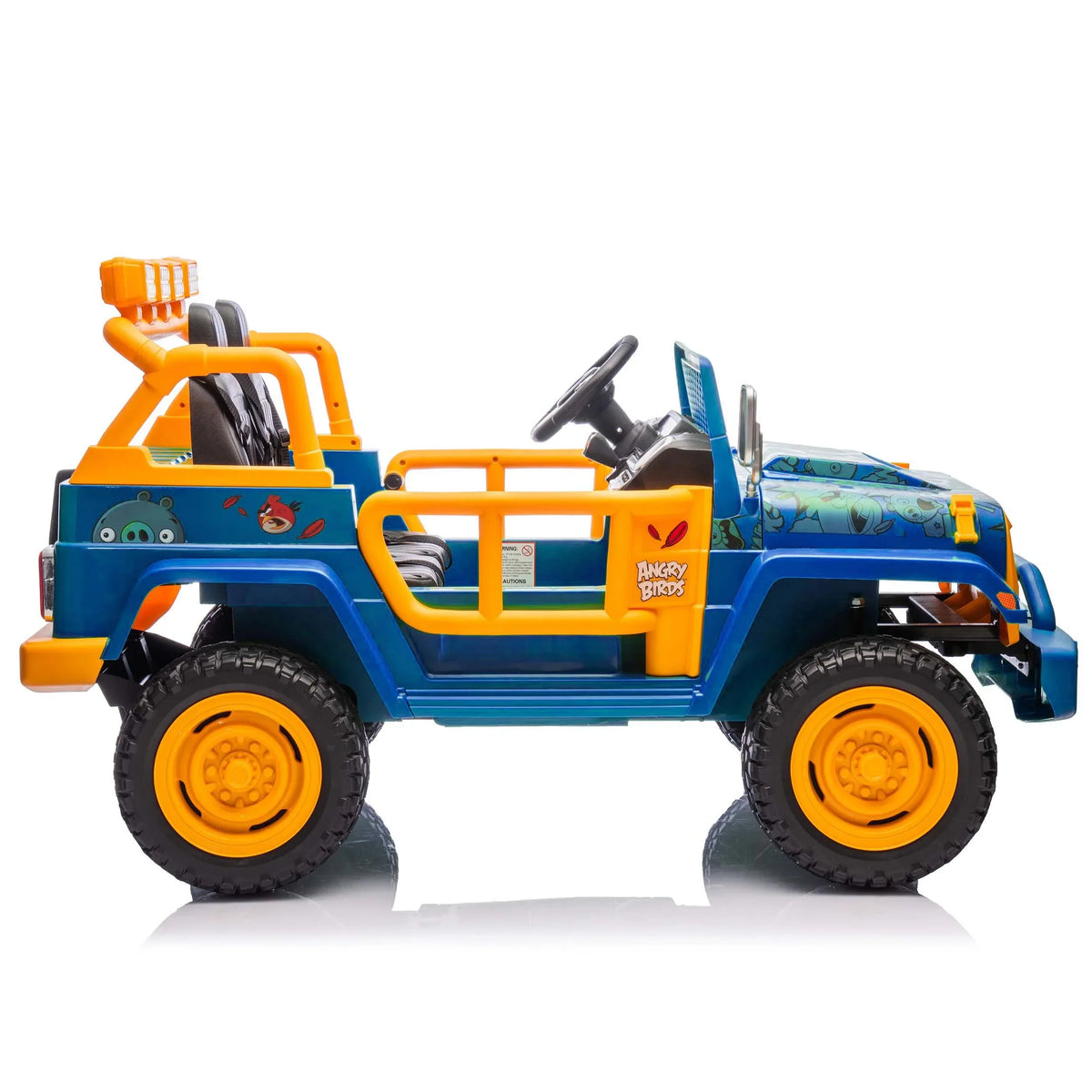 Nouveauté 2026 – Joyracer , véhicule électrique 24 volts pour enfants de 3 à 8 ans, sous licence Angry Birds, avec télécommande, pelle, Bluetooth, phares et roues motorisées. Convient aux enfants jusqu'à 60 kg (130 lbs). Couleur verte