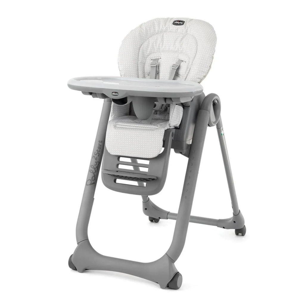Nouveauté 2026 – Chaise haute Chicco Polly2Start - Couleur galet (beige). Neuve