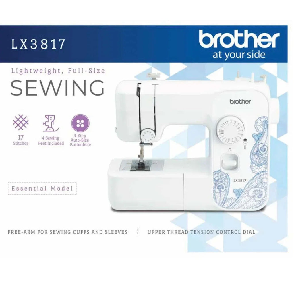 Nouveauté 2026 – Machine à coudre Brother LX3817 pour débutants, 17 points