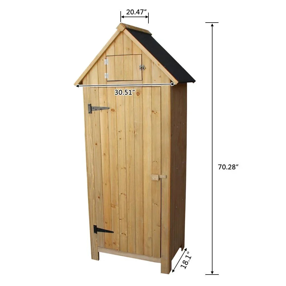 Nouveauté 2026 – Casiers en bois Winado 70" avec porte simple en sapin durable