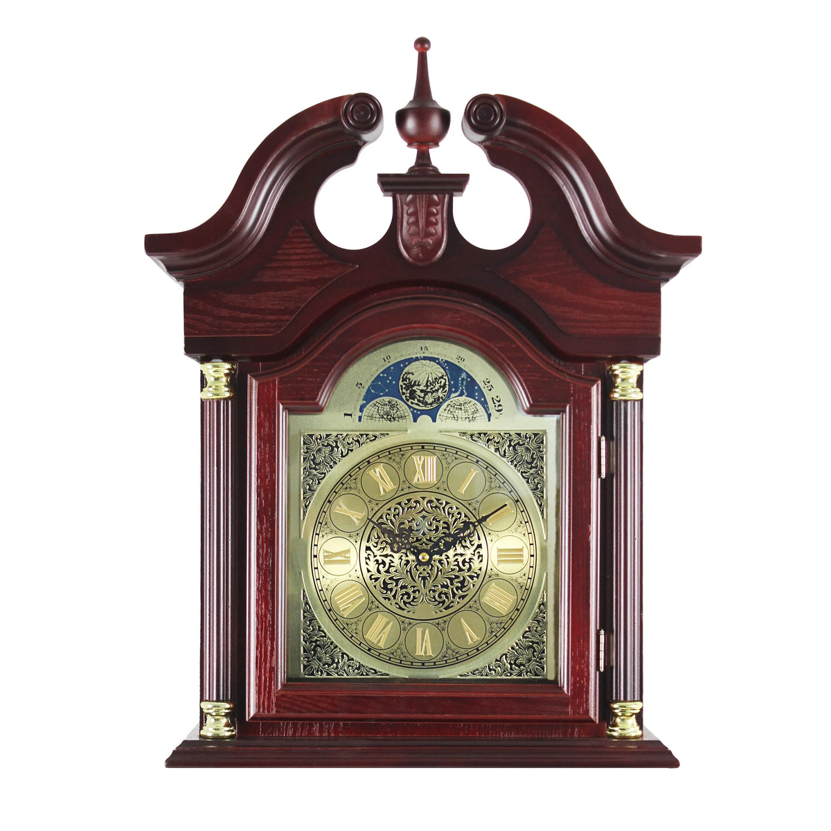 Nouveauté 2026 – Horloge grand-père sur pied 72" (183 cm) finition cerisier, année