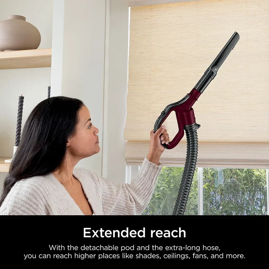 Nouveauté 2026 – Aspirateur vertical filaire Shark Detect Lift-Away ADV avec technologie PowerFins Detect, brosse autonettoyante et neutralisateur d'odeurs, LA492, bordeaux