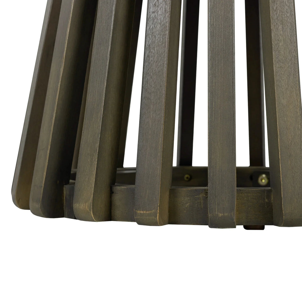 Nouveauté 2026 – Table d'appoint ronde d'extérieur en bois d'acacia Christopher Knight Home, couleur teck clair, idéale pour le jardin, la pelouse ou le balcon