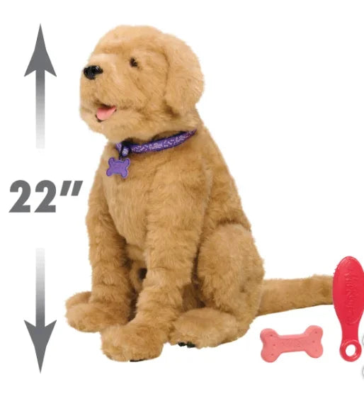 Nouveauté 2026 – FurReal Biscuit Mon Chiot Lovin' - 56 cm - Répond aux commandes vocales - Animatronique grandeur nature activée par le mouvement