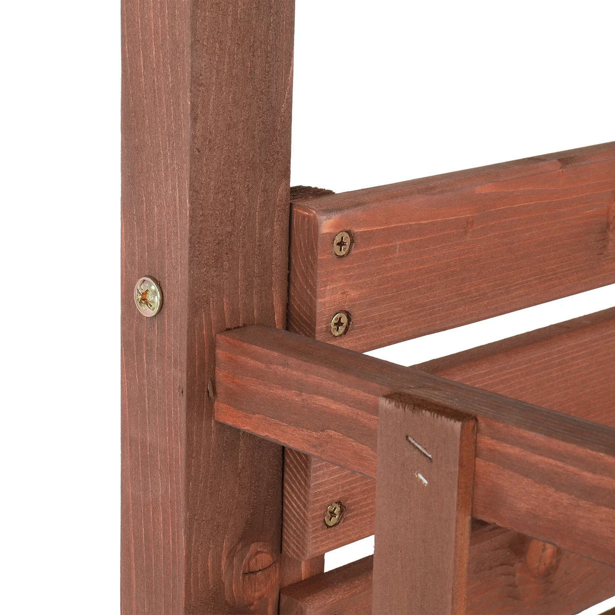 Nouveauté 2026 – Arche en bois de 2,1 m (6,8 pi) avec banc pour 2 personnes, treillis pour plantes grimpantes, décoration extérieure pour jardin, pelouse, terrasse, marron foncé